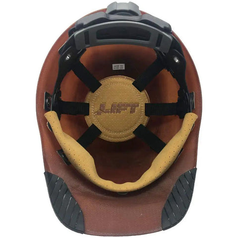 Inside view of Dax Hard Hat Replacement Suspension With Upgraded Comfort Dome And Plush Padding for maximum cushioning.