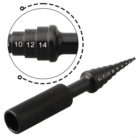 Thinking Process: blind hole collet bearing tool, black aluminum alloy, 2mm-14mm sizes for wheel hub bearing removal