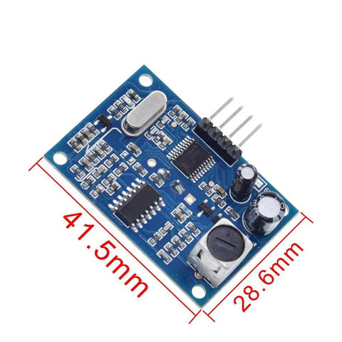 Waterproof Ultrasonic Module 5V Sensor For DIY Electronics, AJ-SR04M Style, 41.5mm by 28.6mm board with components.