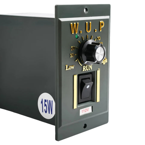 Variable speed controller for 110V gear motor with speed controller, featuring adjustable settings for precise control in machinery.