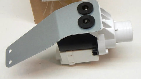 Universal Washing Machine Drain Pump Motor WH23X10030 Replacement Kit 120V 85W side view with metal bracket