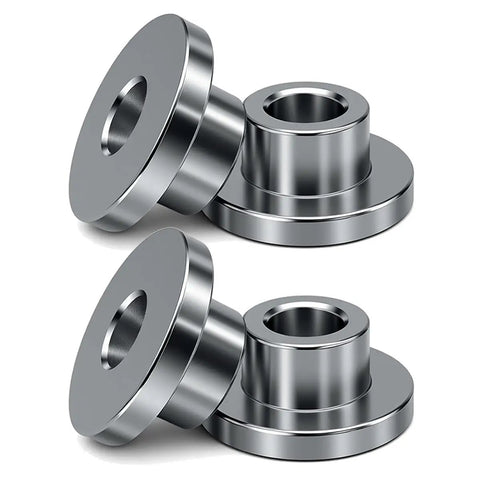 Solid Handlebar Riser Bushings For Harley Touring Softail Dyna Sportster Eliminates Handlebar Flex With Heavy Duty Steel Mounts Chrome 4 Pack, chrome steel bushings