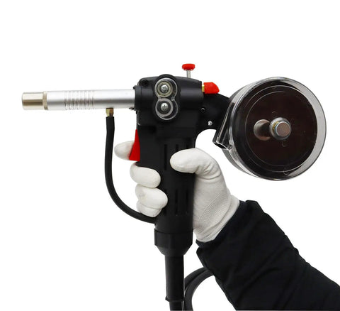 Aluminum Spool Gun For Spoolmate 100 Series Miller Millermatic Compatible Welding Torch Kit With 10 Contact Tips And 9.8 Ft DC24V Cable Ideal For Pro Grade Aluminum Welding And Shop Use