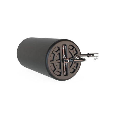 Tow Behind 18 Inch By 36 Inch Poly Lawn Roller Water Filled To 400 Lb Weight Durable Poly Drum With Steel Frame And Drain Plug