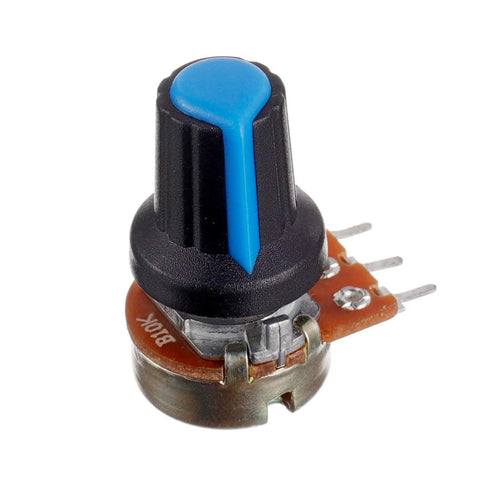 10K Ohm Rotary Potentiometer Kit 20 Sets Linear Taper Single Turn Potentiometers With Knurled Shaft 3 Terminals Carbon Film