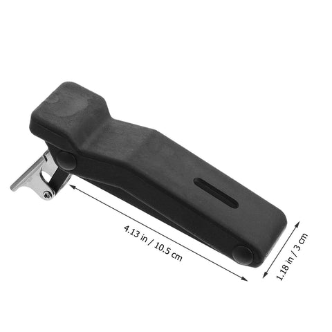 4 Pieces Flexible Draw Latch Rubber Lock Replacement Built Tough For Electrical Cabinets, Cargo Boxes, And Coolers, shown with measurements