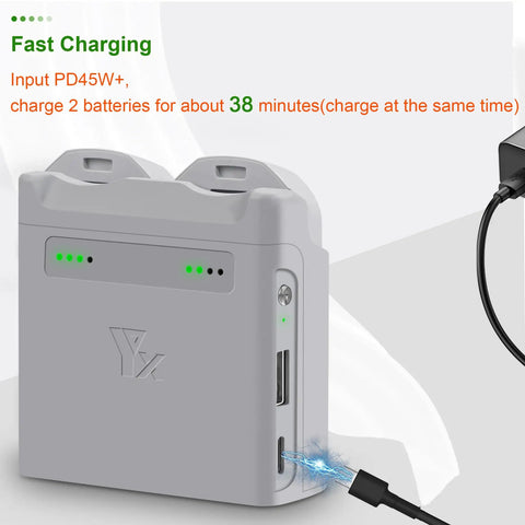 Two Way Charging Hub For Neo Battery System Dope Fast PD45W Charger Case Station Battery Manager with charging ports