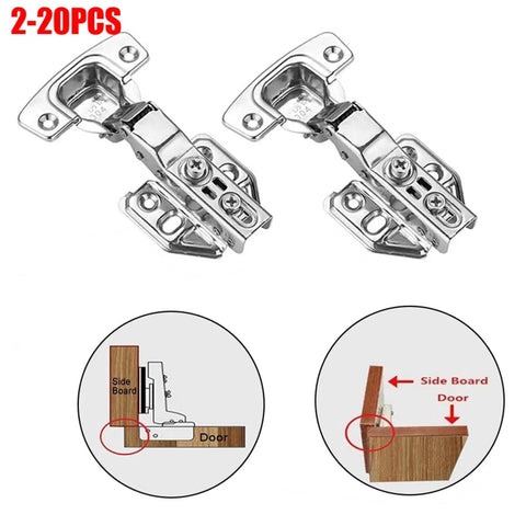 Stainless Steel Cabinet Door Hinge With Upgraded Soft Close Damping System Built In Hydraulic Damper For Silent Self Closing