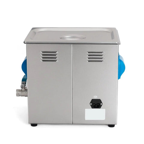 Back view of Fully Automatic Ultrasonic Vinyl Record Cleaner For LP And EP Discs With Built In Heater and Digital Timer.