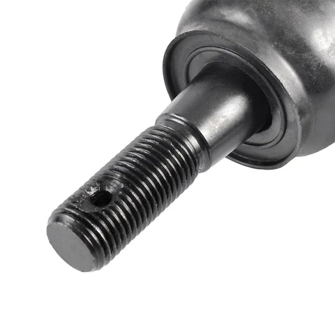 Close-up of Beefed Up Front Tie Rod Kit With Boots For 1999 2006 Silverado 1500 And Sierra 1500, metal threaded end detail