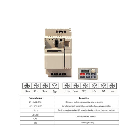 Rock Solid 3.7 kW VFD Inverter With 220V 380V Variable Frequency Drive For Industrial Motors And Low Voltage Applications, wiring diagram