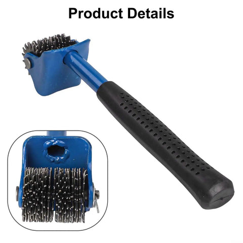 Top Shelf Seven One Half Inch Grinding Wheel Dresser With No Sweat Straight Handle Bench Grinder Correction Tool To Restore Worn Abrasive Wheels For Killer Shop Floor Performance In Blue, featuring a steel spur tip and ergonomic rubber handle.