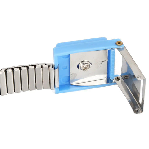 Metal ESD Wrist Strap Cordless Anti Static Wristband Wireless Grounding Bracelet with adjustable link and insulated coating