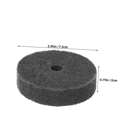 Heavy Duty 6 Pack Nylon Polishing Wheel Set For Metal Grinding Buffing Sanding With 10Mm Hole Fits Bench Grinders And Tool Shops For Smooth Shiny Finishes On Steel Iron And Alloys Fast, 2.95in nylon polishing wheel with 10mm hole.