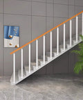 Rock Solid 25 Pack Stair Spindles Side Mount Deck Railing Posts With Complete Screw Hardware Kit For Porch Balcony Indoor Outdoor Safety Balusters No Sweat Installation on modern staircase