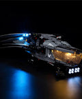 LED Lighting Kit For 10327 Flapping Wing Aircraft Model Lighting Components Only Lamp Kit Not Included illuminating LEGO aircraft model at night