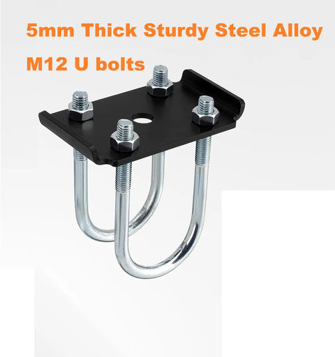 Heavy Duty Trailer U Bolt Kit For 2 3 8 Inch Axle Dexter K7138400 Compatible with 5mm thick steel alloy M12 U bolts