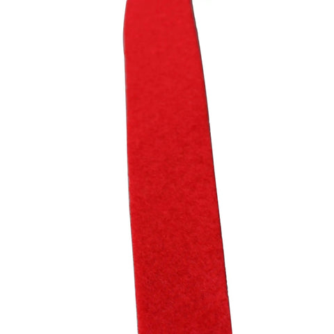 Close-up of Red And White Replacement Piano Spring Rail Felt For Keyboard Maintenance Premium Pressed Felt for Piano Repair, 51.18x0.75 inch.