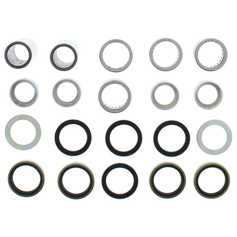 Heavy Duty Swing Arm Bearing Rebuild Kit Featuring Badass Hardened Needle Bearings And Corrosion Block Bushings Designed To Keep Your KTM ATV 125 200 250 Riding Smooth As Silk 2003 To 2016 – assorted parts