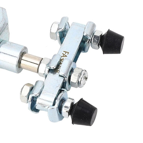 Quick Release Push Pull Toggle Clamp Beefy 40kg Capacity Stainless Steel Heavy Duty Industrial Grade Fastener For Welding Jig Fixture CNC Machine Automotive Applications With Comfortable Grip Handle And Rock Solid Hold, close-up