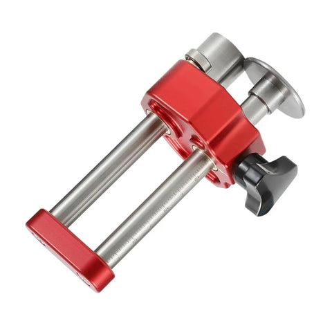Sheet Metal Roller And Bender, 0 To 100 Degree Angled Bending Tool with dual stainless rods and red grip.