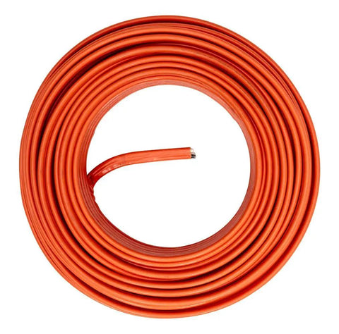100 Foot 10/2 NM-B Romex Copper Wire With Ground For Dry Location Residential Wiring, SIMpull Jacket, coiled view, white jacket.