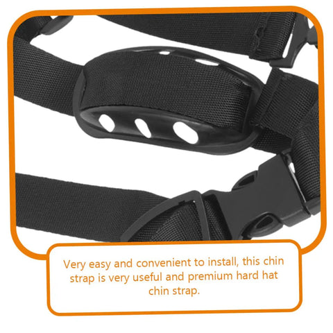 Dead Set Heavy Duty Adjustable Helmet Chin Strap For Hard Hats And Safety Helmets With Rugged Nylon Webbing and Slick Quick Release Buckle