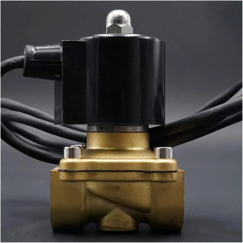 Waterproof Solenoid Valve for Water Lines, Normally Closed, IP68 Rated, A Solid Workhorse for Underwater Fountains, Aquariums, and Irrigation, Size Options From One Half Inch to Two Inches, Durable and Easy to Install brass valve