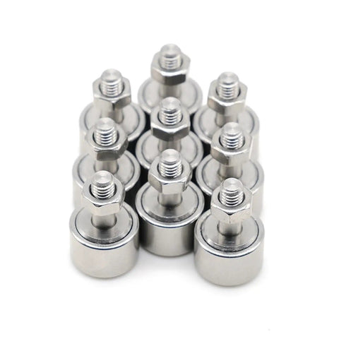 Badass M12 Bolt Shape Cam Follower Bearing Wheel Needle Roller stacked in metallic silver, durable design for industrial use.