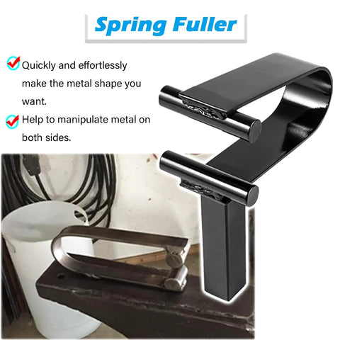 Spring Fuller from 1 Inch Hardy Tool Set For Blacksmithing Forge Hot Cut Stake Creasing Stake And Spring Fuller 3 Piece Kit