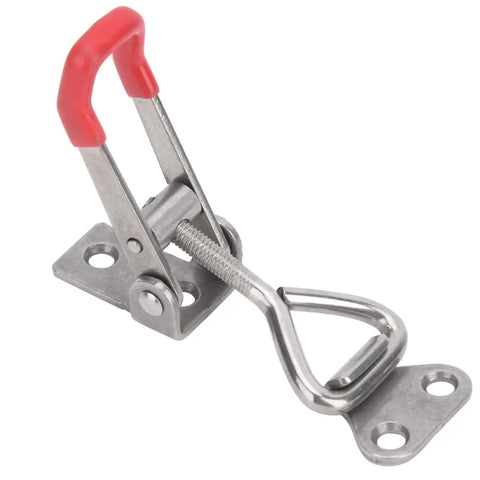 Beefy Heavy Duty Toggle Clamp Clip Set 304 Stainless Steel Quick Fixture for Woodworking Welding and Metal Processing 2 Pack