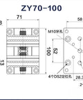 Shop Floor Tough Self Centering Cnc Bench Vise With Slick Four Turn Lever And Zero Play Point three mm jaw registration diagram with measurements.