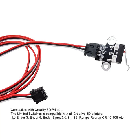 Six Pack 3D Printer Endstop Switch Kit With 3 Pin Cables For Ramps 1.4 and Compatible with Ender 3 V2 S1 Ender 5 Prusa i3 Mega S