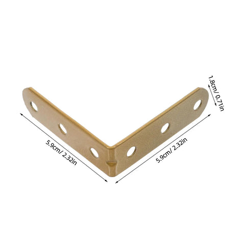 20 Piece L Bracket Set Stainless Steel Corner Braces 90 Degree Right Angles With 60 Screws For Wood Shelves Chairs Tables Dressers