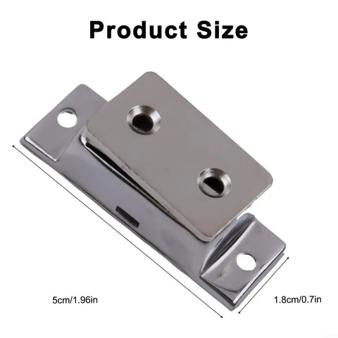Heavy Duty Magnetic Door Catch For Cabinets And Closets Stainless Steel Latch with size dimensions visible