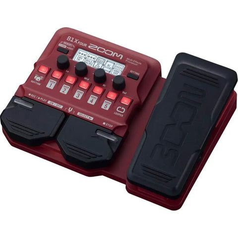 Four Bass Multi-Effects Pedal Bundle With Expression Pedal And Accessories, 70 Plus Bass Effects And 9 Amp Models, Global Tone Stack