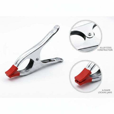 Kick Ass A-Clamp Locking Pliers Made From Tough Alloy Steel Perfect For Pipe And Wood Assembly With Super Secure Grip, A-shape jaws for secure locking.