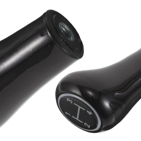 Heavy Duty Forklift Joystick Grip Ready Handle Knob Replacement, black plastic, close-up of threaded end and gear layout