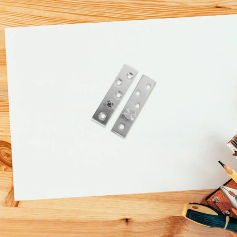 Metal 360 Degree Pivot Hinges for Doors and Cabinets, Heavy Duty, shown on white background with screwdriver, Fits 20 to 40mm Thickness