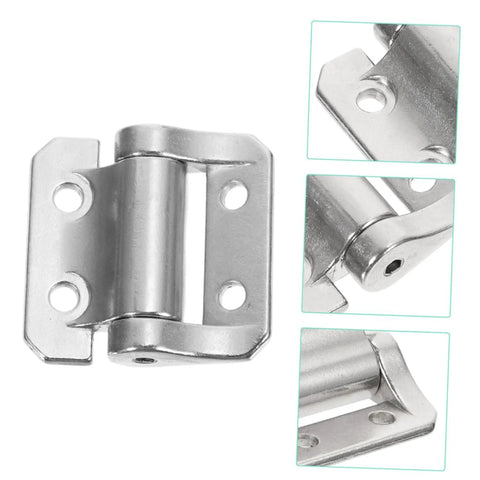 SOLUSTRE nickel damping cabinet hinge; zinc alloy body, front view