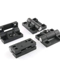 4 Pack Black Nylon Adjustable Torque Hinges for Cabinets and Furniture, Corrosion-Resistant Position Control Hinges