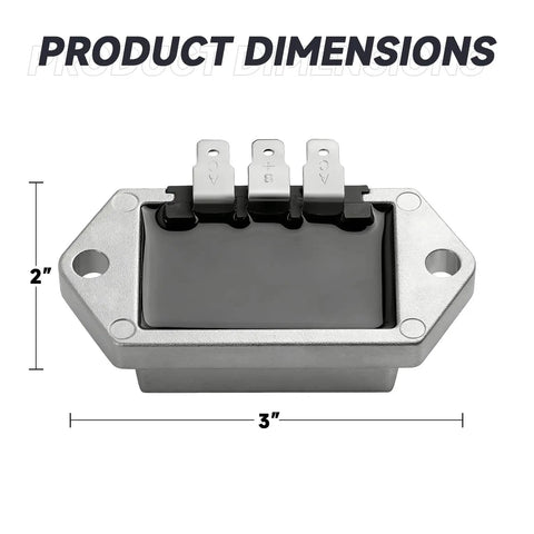 Voltage Regulator Rectifier For Kohler 8 To 25 HP Engines DIY Friendly Direct Fit OEM Replacement 14.5V Output 15A Three Terminal Regulator