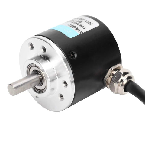 Compact Solid Shaft Encoder for Motion Control, Three Phase 30 kHz, 1000 or 1024 PPR, 5 to 24 V DC, 6 mm Shaft, Space Saving