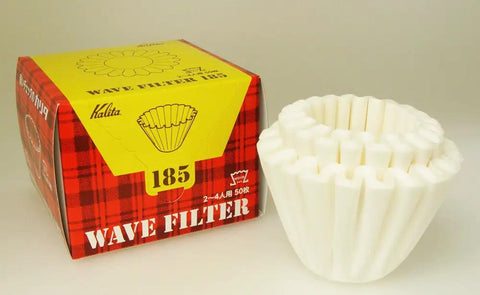 Wave Style Coffee Filter Papers For 2 To 4 Cups 150 Sheets 50 X 3 White Conifer Pulp Compatible With Wave Dripper 185 Type Zi