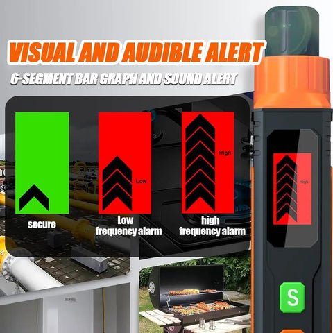 Lock Down Your Space With This Straight Up Reliable Natural Gas Detector That Catches Combustible Leaks Early Using Loud Audible And Visual Alarms For Absolute Home Safety showing visual alert screen.