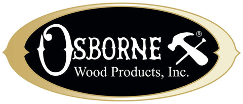 Osborne Wood Products, Inc. logo featuring a hammer and the name on a black and gold background.