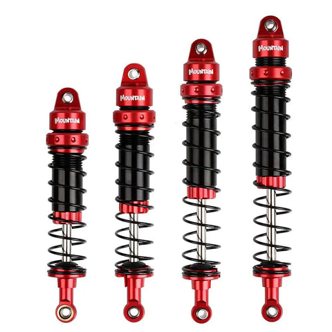 4 Piece RC Shock Absorber Set For 1 To 10 Scale RC Crawlers Like Axial SCX10 90046 AXI231017 And TRX 4 D90 120mm Dampers With Spare Springs And Screws