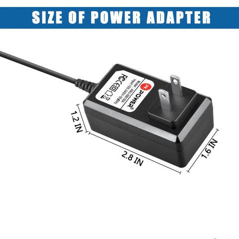 Killer Performance Ac Dc Adapter Charger For Matter And Form MFS1V2 3D Scanner V2, black power adapter dimensions 2.8x1.6x1.2in.