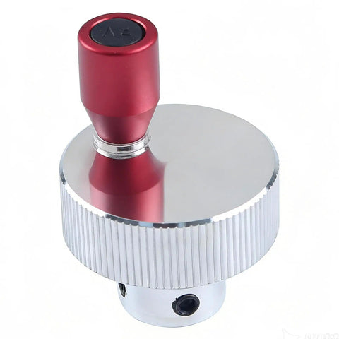 Premium Z Axis Fine Adjustment Knob And T8 Lead Screw Nut Coupler For Bambu Lab A1 And A1 Mini 3D Printer in red and silver.