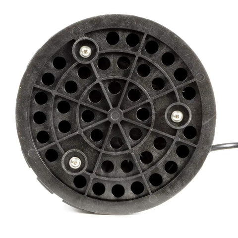 Bottom view of Submersible Utility Pump For Home Flooding And Basement Drainage, 115V PSC Motor, Continuous Duty, black casing
